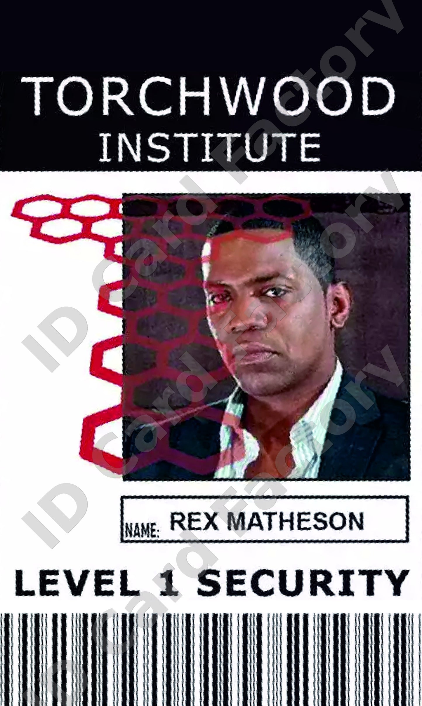 Rex Matheson | Torchwood Institute ID Card | ID Card Factory