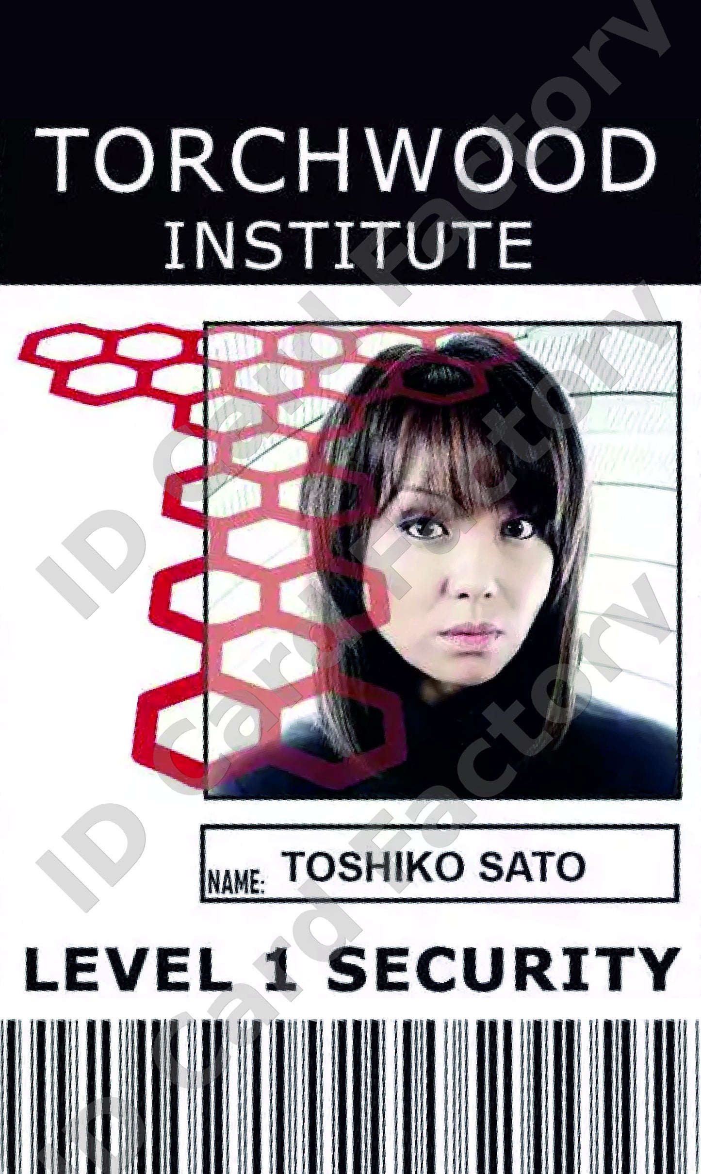 Toshiko Sato | Torchwood Institute ID Card | ID Card Factory