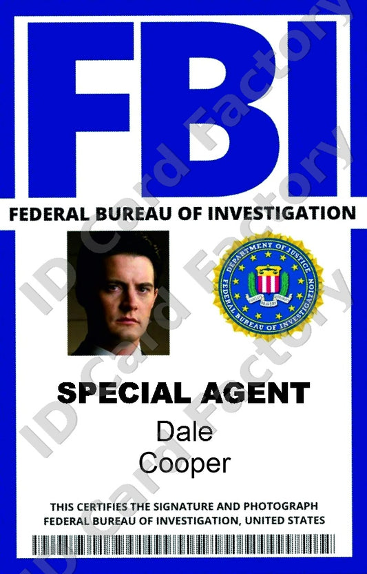 Dale Cooper | Twin Peaks Sheriff's Department ID Card | ID Card Factory