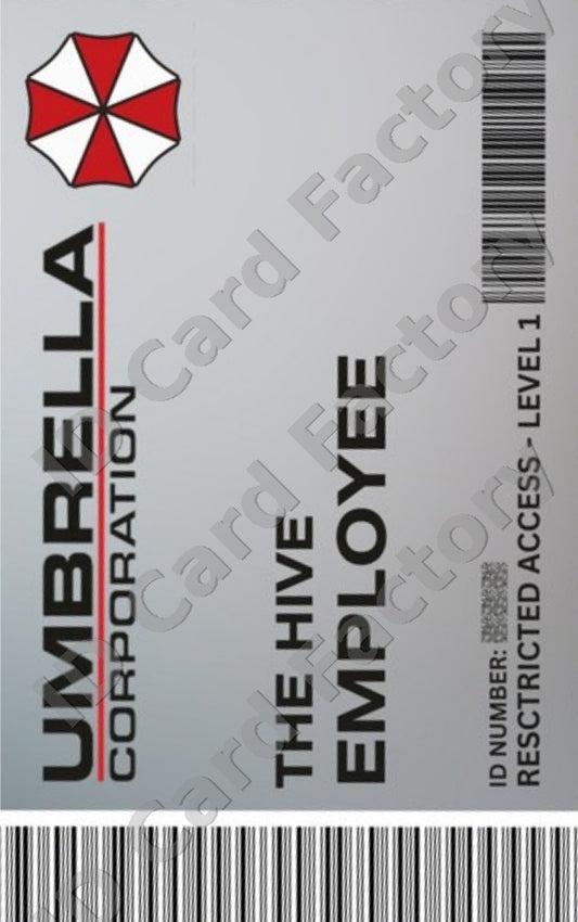 Resident Evil Umbrella Hive Employee ID Card | | ID Card Factory