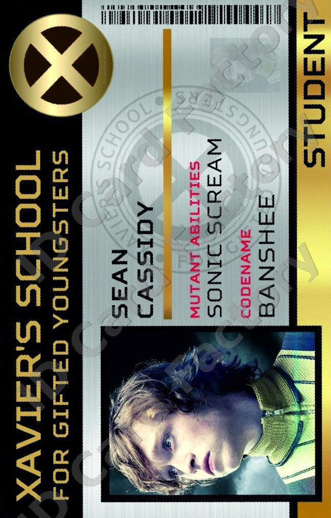 Banshee | Xavier's School for Gifted Youngsters ID | X-Men | ID Card Factory